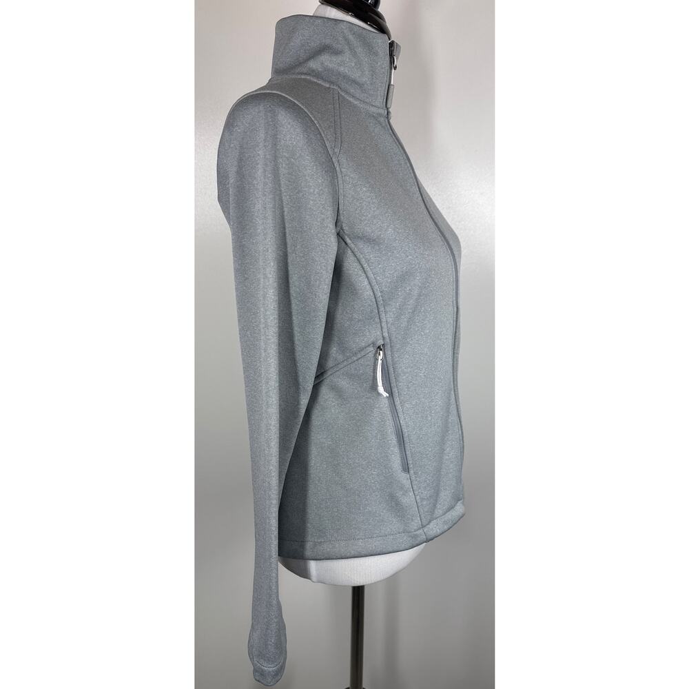 The North Face Women's Windwall Soft Shell Jacket, Gray, Small - Picture 4 of 13